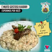 Restaurante Dona Angola oferece Risoto Solidário em favor do Nurex