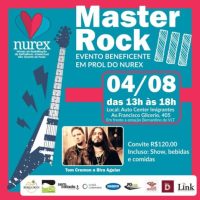 Evento beneficente Master Rock em prol do Nurex acontece em agosto