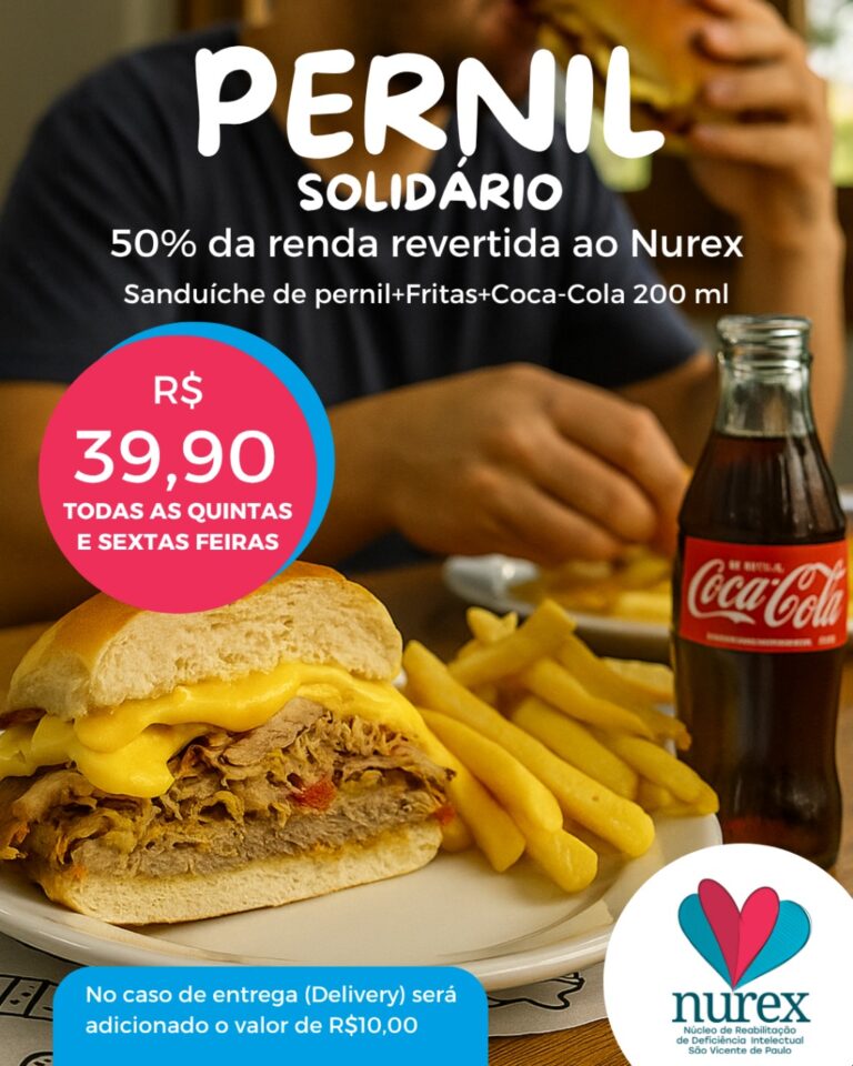 Campanha “Pernil Solidário” da Padaria Santa Cecília reverte 50% da renda para o Nurex durante todo o mês de julho